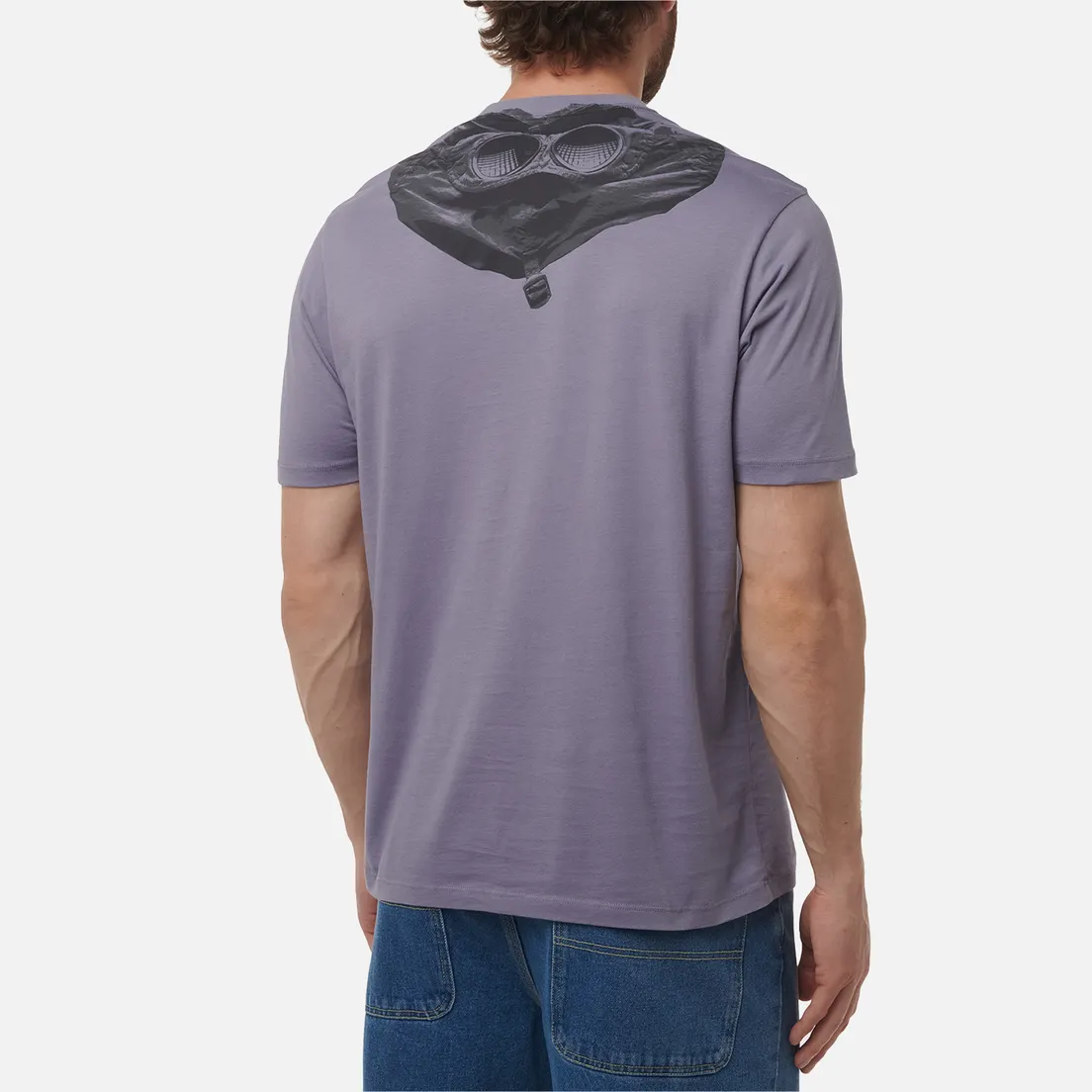 C.P. Company Мужская футболка 30/1 Jersey Back Printed Goggle