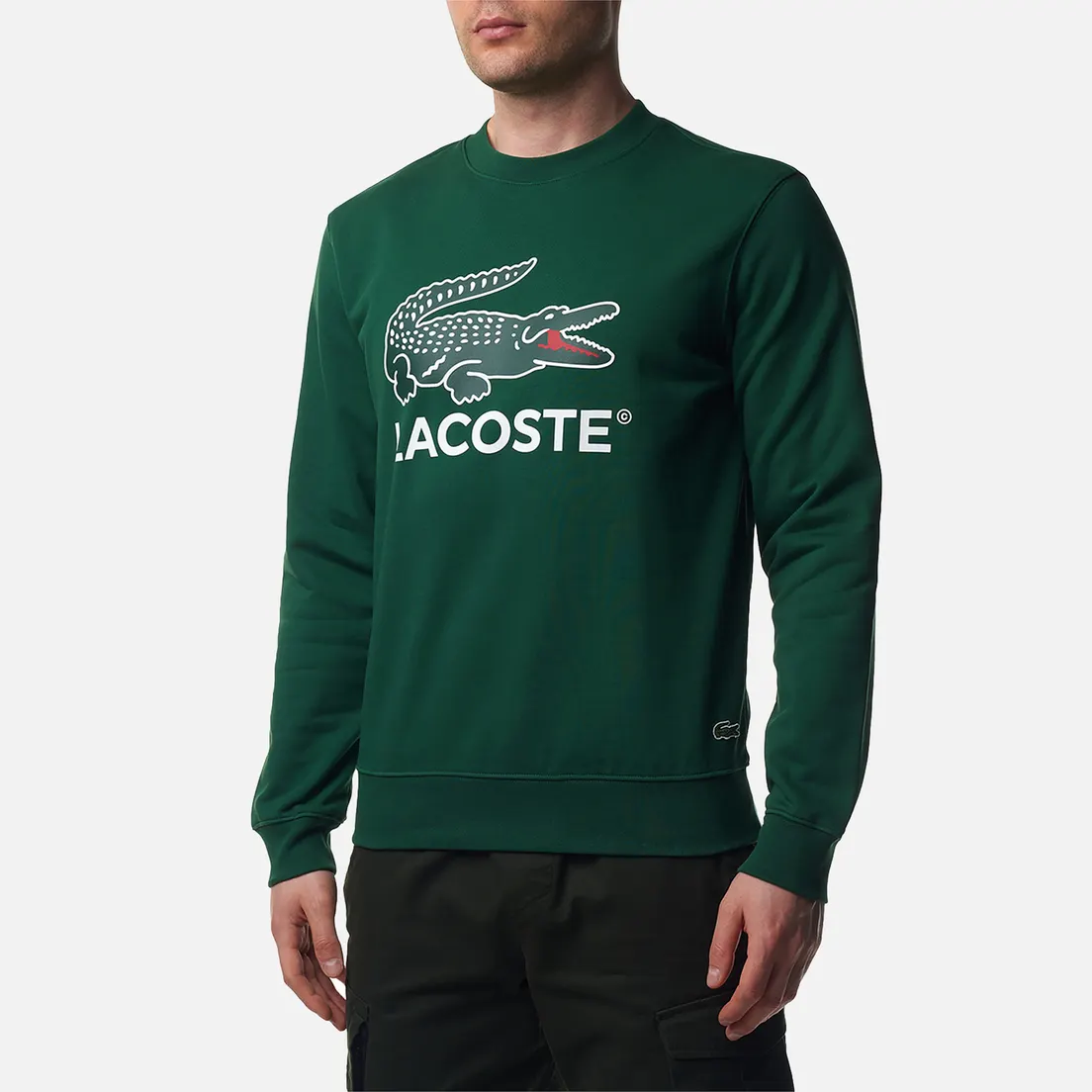 Lacoste Мужская толстовка Basic Lacoste Print Crew Neck